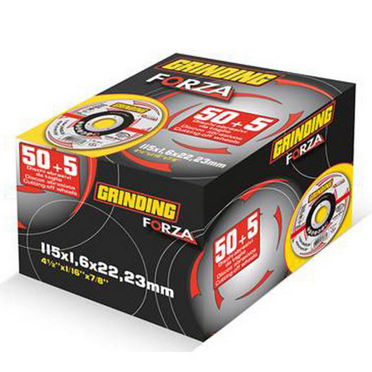 grinding forza 50+5 dischi per ferro 115x1,0 cod:ferx.40430