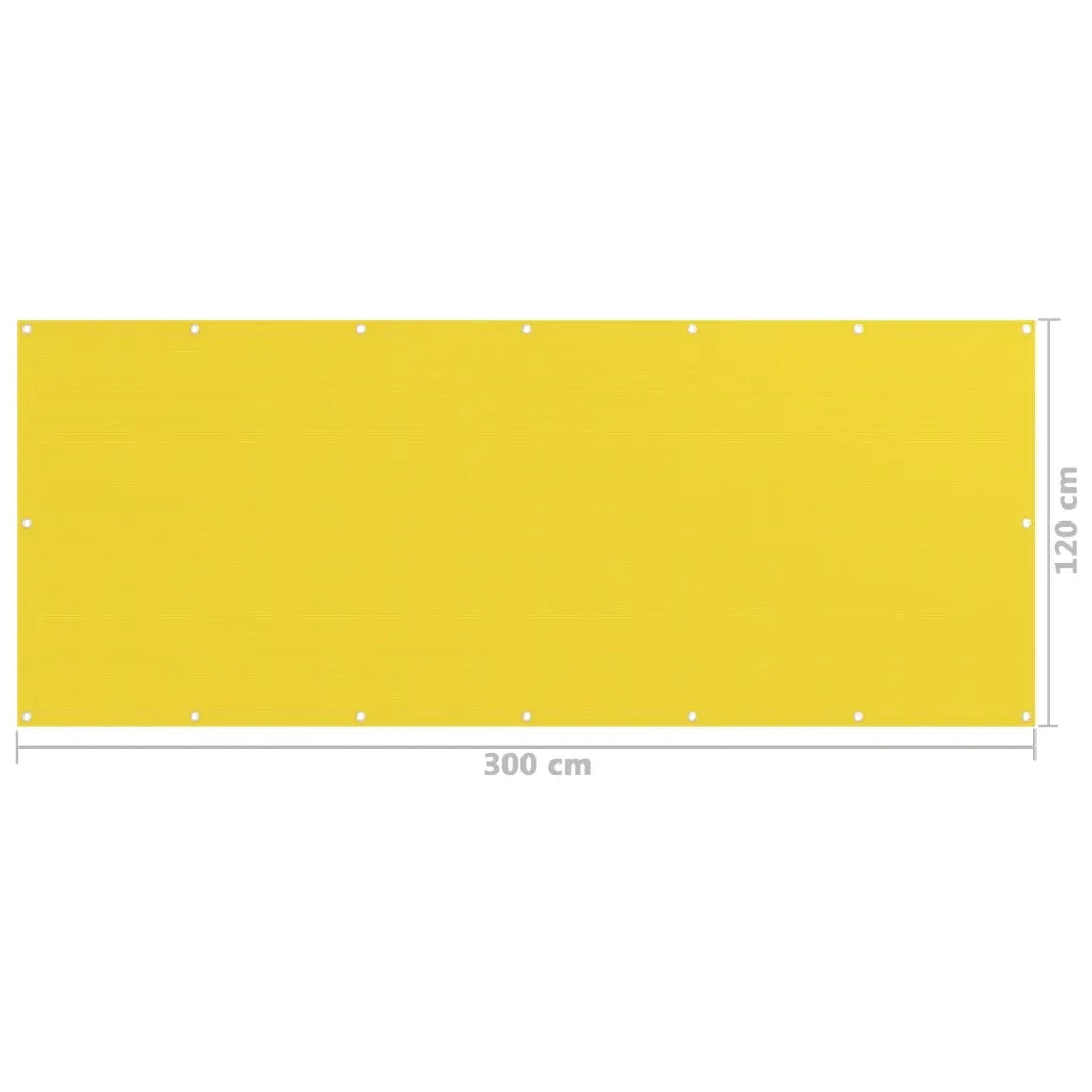 Paravento da Balcone Giallo 120x300 cm in HDPE cod mxl 18180