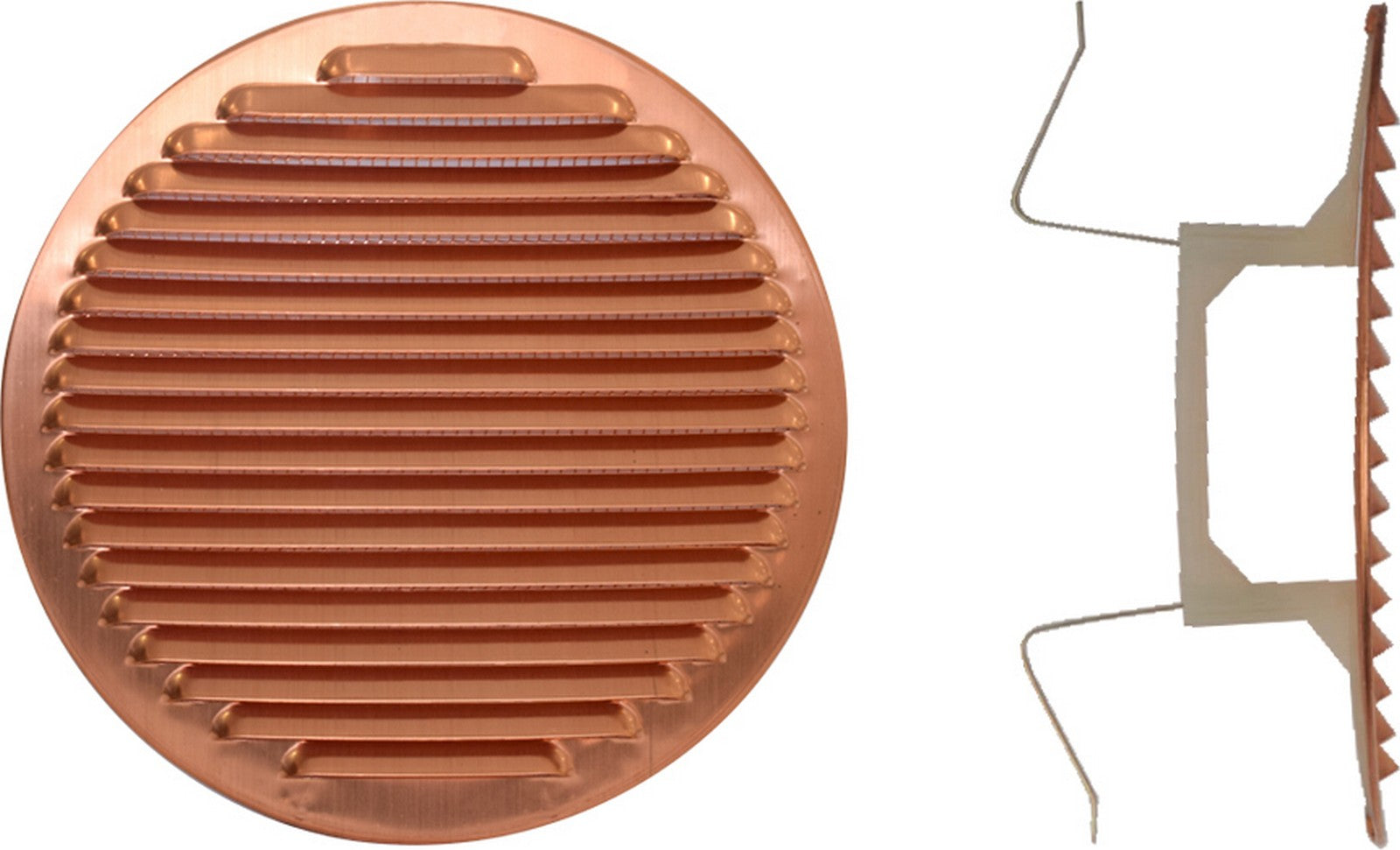 griglia aerazione rame con molle d.140-200 cod:ferx.40435.stock