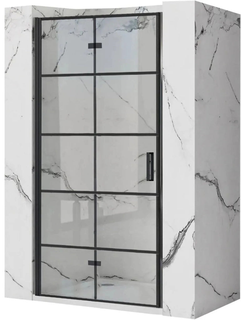Porta Doccia Rea Molier Black 90 + Profilo