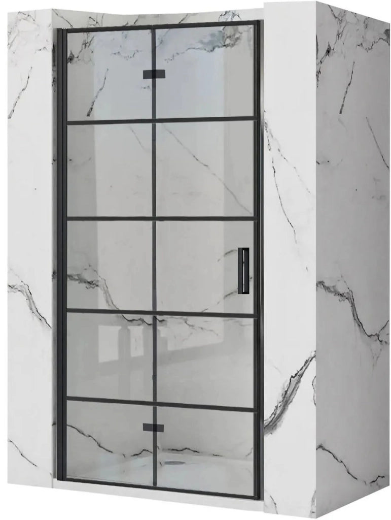 Porta Doccia Rea Molier Black 90 + Profilo