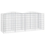 Gabbione ad Arco con Fioriere | Cassetta per fiori | Letto Rialzato 200x50x100 cm Ferro Zincato