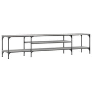 Mobile TV | Armadietto TV | Mobile Porta TV Grigio Sonoma 201x35x45 cm Legno Multistrato e Ferro