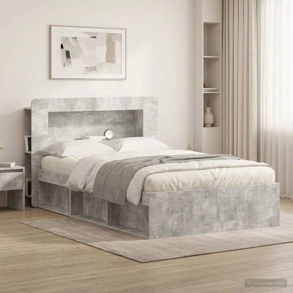 Testata del letto Grigio Cemento Legno ingegnerizzato 8001267