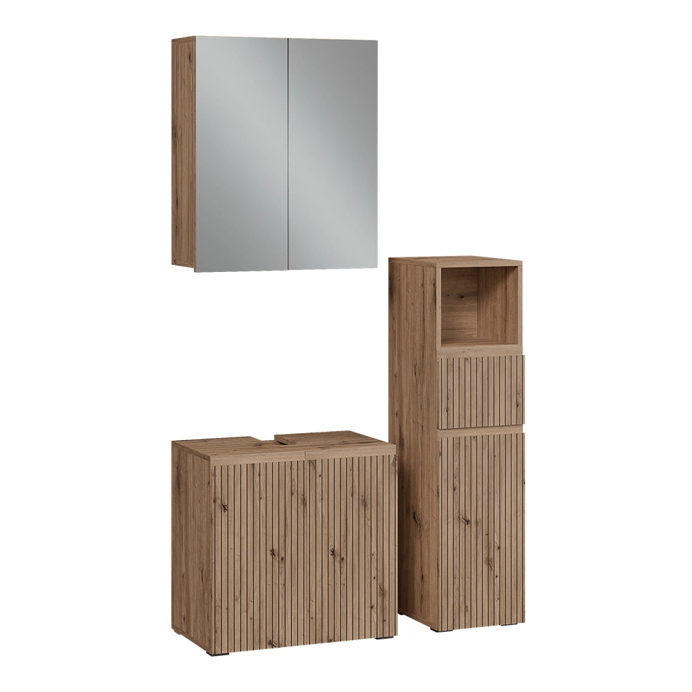Vicco Set di mobili da bagno 3 pezzi Artigiano 3 parti