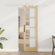 Set di porte scorrevoli  con hardware 61x198.5 cm in legno massello di pino