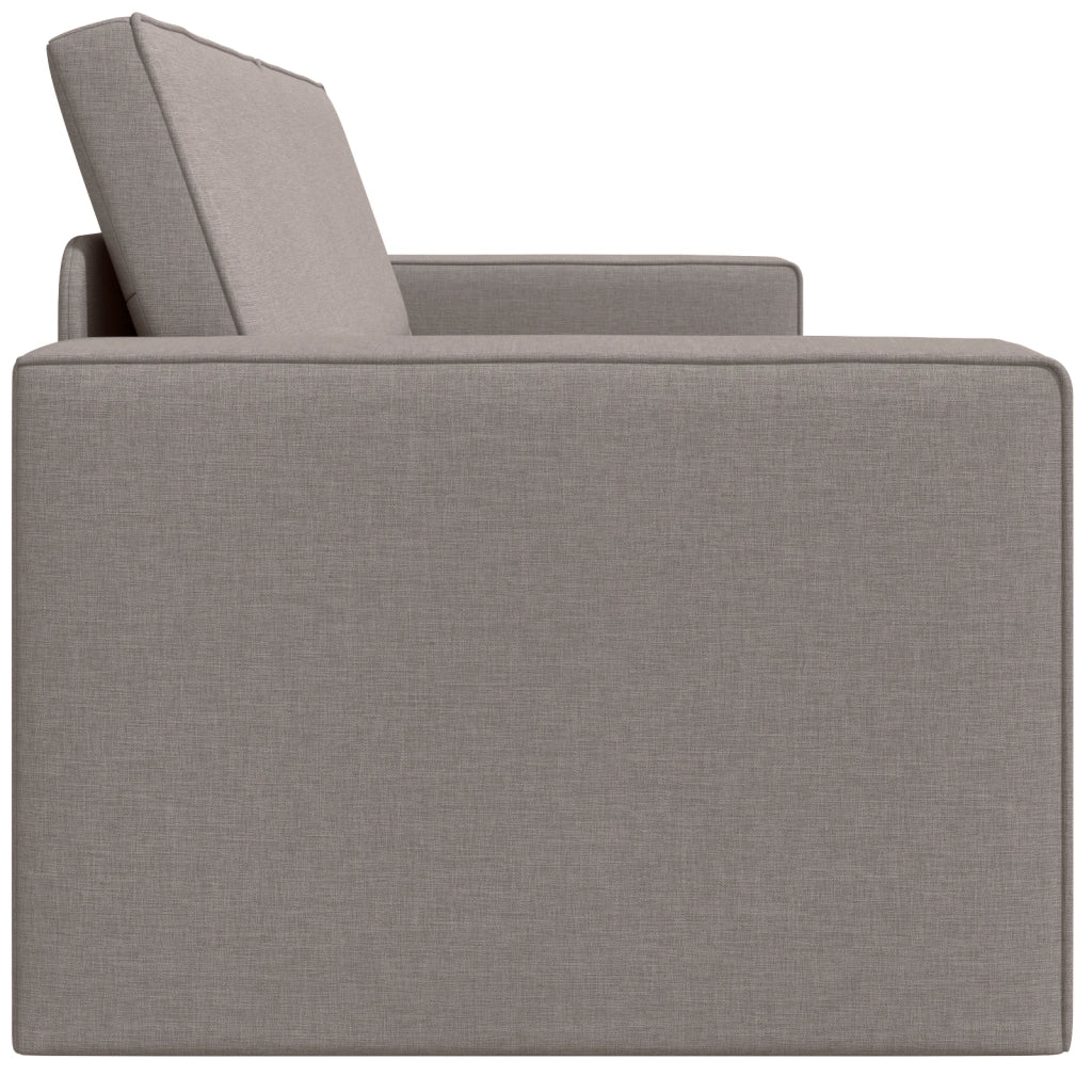 Divano Letto 2-in-1 Tortora 245x150x60.5 cm Tessuto