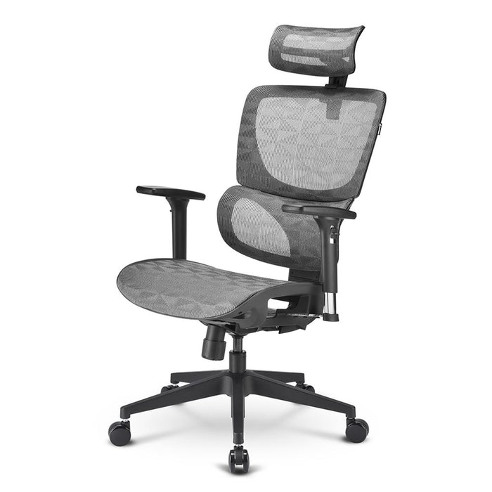 Sharkoon sedia office, full mesh, class-4 gaslift, 3d armrest  headrest, 5 heights adjustable backr - OFFICEPAL C30M