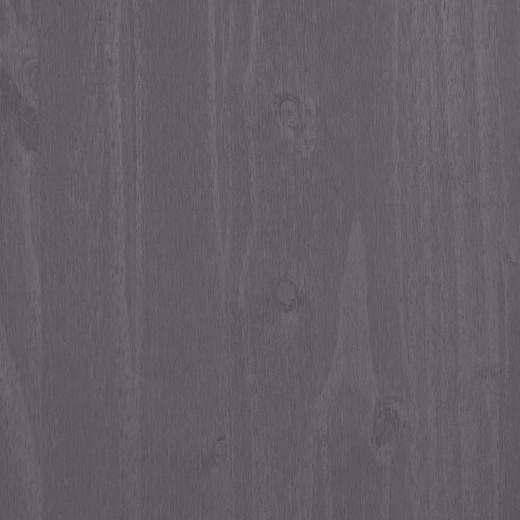 Credenza HAMAR Grigio Chiaro 113x40x80cm Legno Massello di Pino 340443
