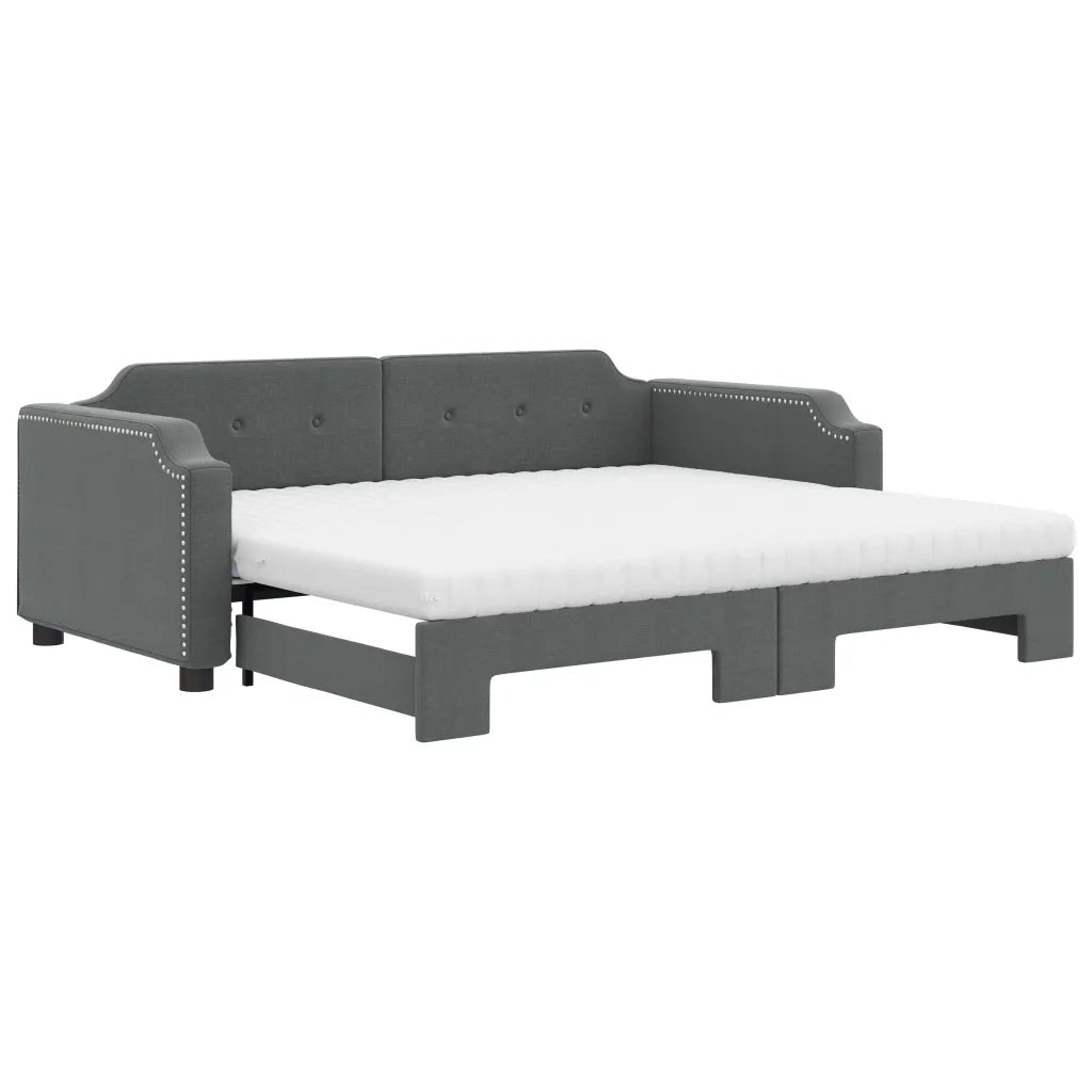 Divano Letto Estraibile Materassi Grigio Scuro 100x200 Tessutocod mxl 82696
