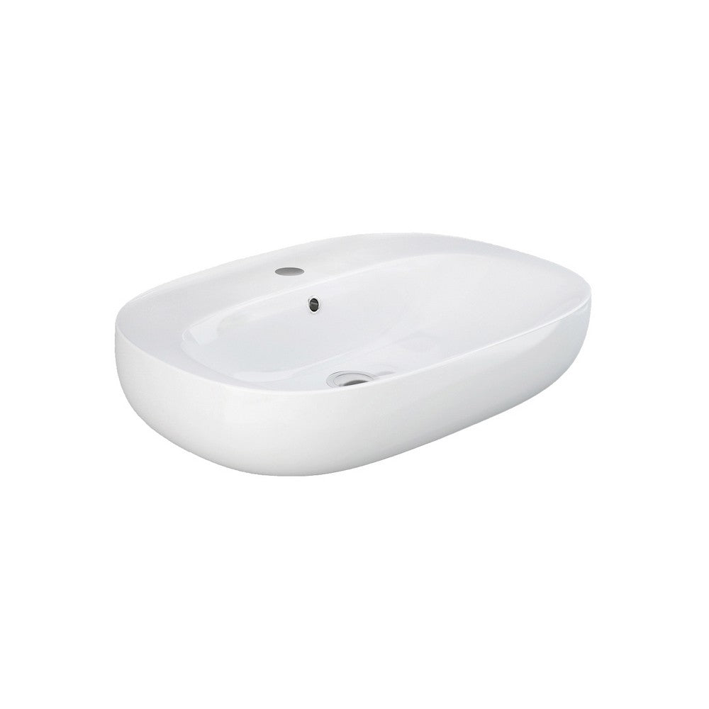 Lavabo sospeso 55 cm serie illusion ovale