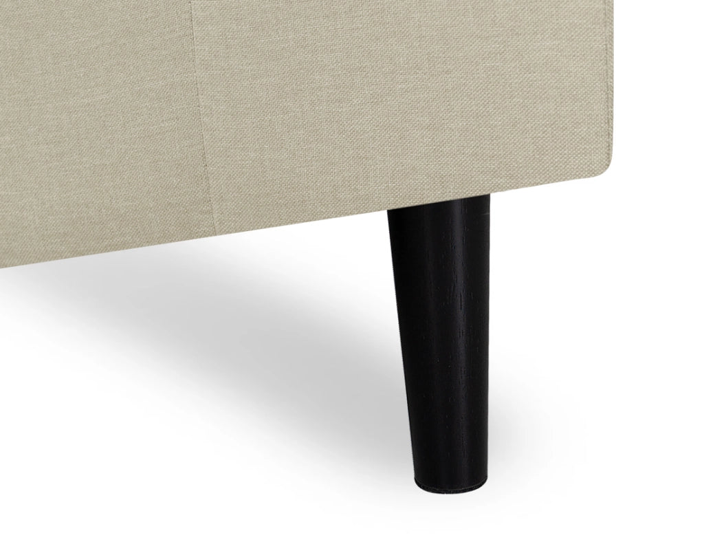 Divano angolare 3 posti con chaise longue sinistra tessuto beige - Washington - DI-WA11FBC-CLSX