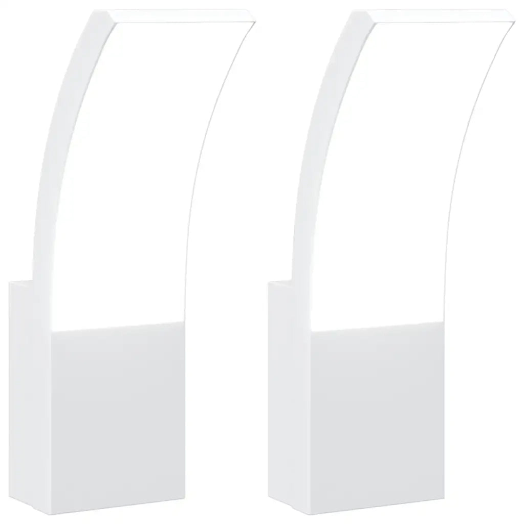 Applique per Esterni con LED 2 pz Bianche Alluminio Pressofuso CFW5971873