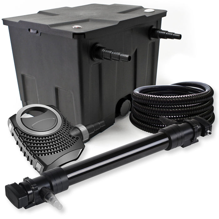 Set Filtro laghetto a 1 camera 12000l Chiarificatore UVC 72W 6ª serie Pompa NEO10000 80W Tubo