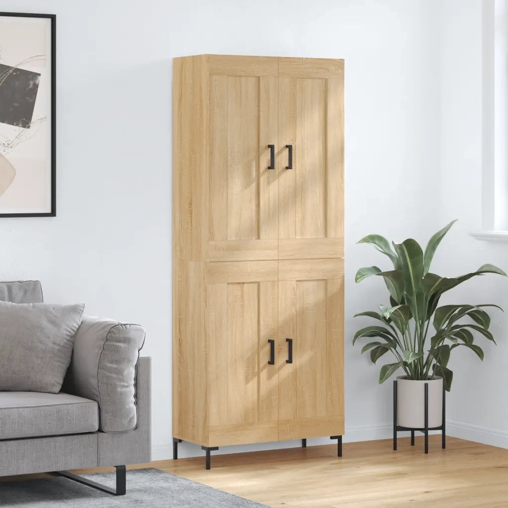 Credenza Rovere Sonoma 69,5x34x180 cm in Legno Multistrato 3199684