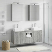 Set di Armadi da Bagno 5 pcs Sonoma grigio Legno ingegnerizzato 3406396