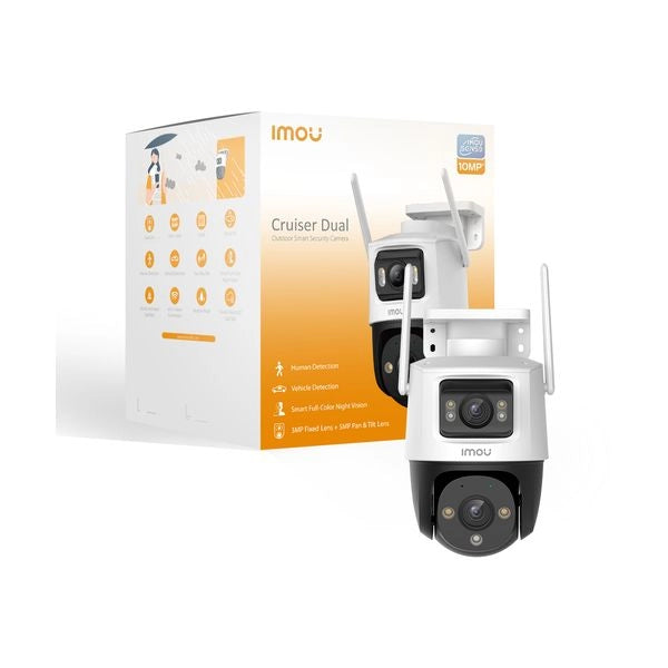 Imou cruiser dual 2 sferico telecamera di sicurezza ip esterno 2880 x 1620 pixel soffitto - IPC-S7XEP-10M0WED