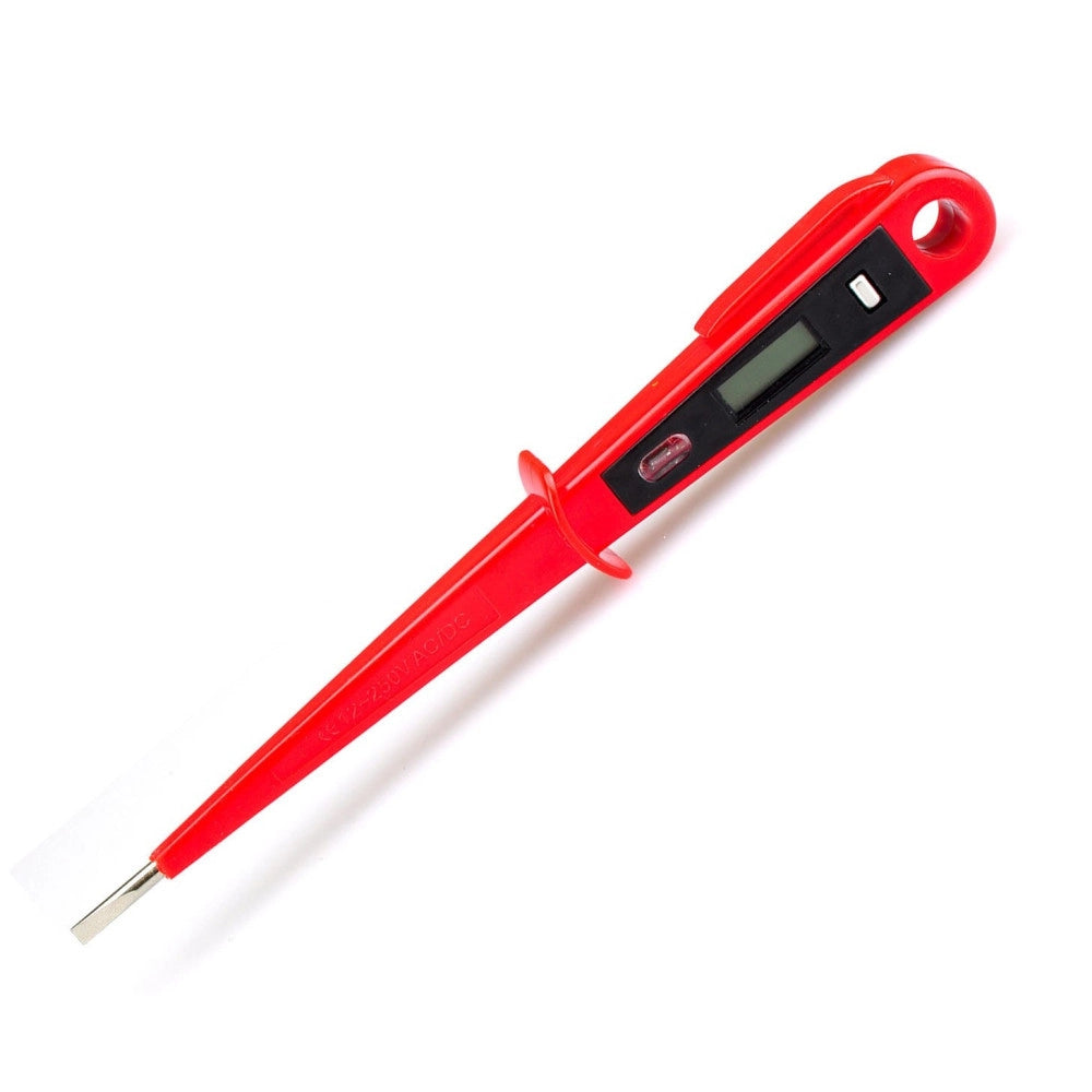 Trade Shop - Cercafase Cacciavite Digitale Tensione Giravite Tester Elettrico 12v 220v Ac Dc -
