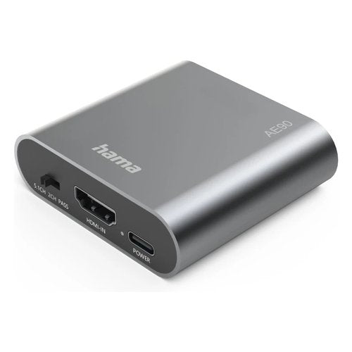 Convertitore audio hama 00205100 ae90 hdmi audio extractor gray