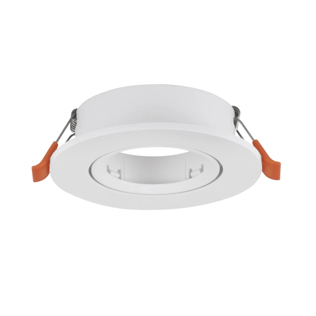 Faretto Incasso Moderno Barranco Gu10 Plastiche Bianche 1 Luce Gu10 Ip20