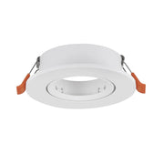 Faretto Incasso Moderno Barranco Gu10 Plastiche Bianche 1 Luce Gu10 Ip20
