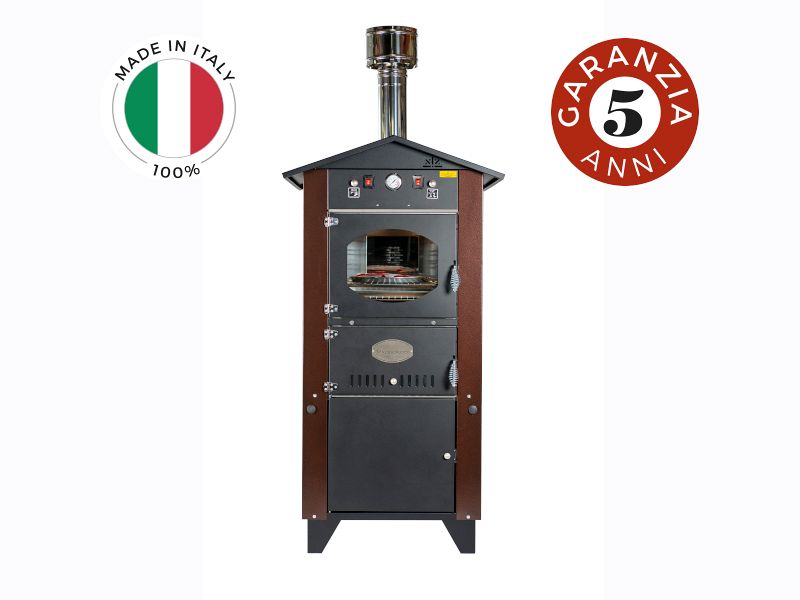 Forno da esterno Garden 80 marrone Rossofuoco con carrello integrato