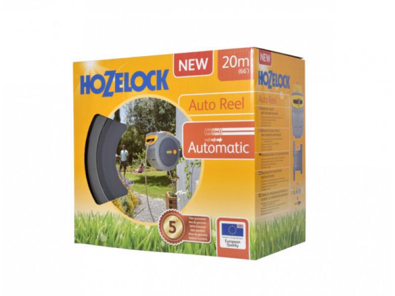 Avvolgitore Automatico Tubo Acqua Hozelock Auto Reel con 10 metri di tubo flessibile