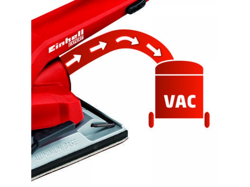 Levigatrice orbitale Einhell TE-OS 2520 E con valigetta e aspirazione integrata