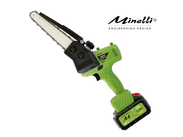 Potatore a Batteria Minelli Ener-Q3 con 2 batterie e barra da 20 cm e asta telescopica