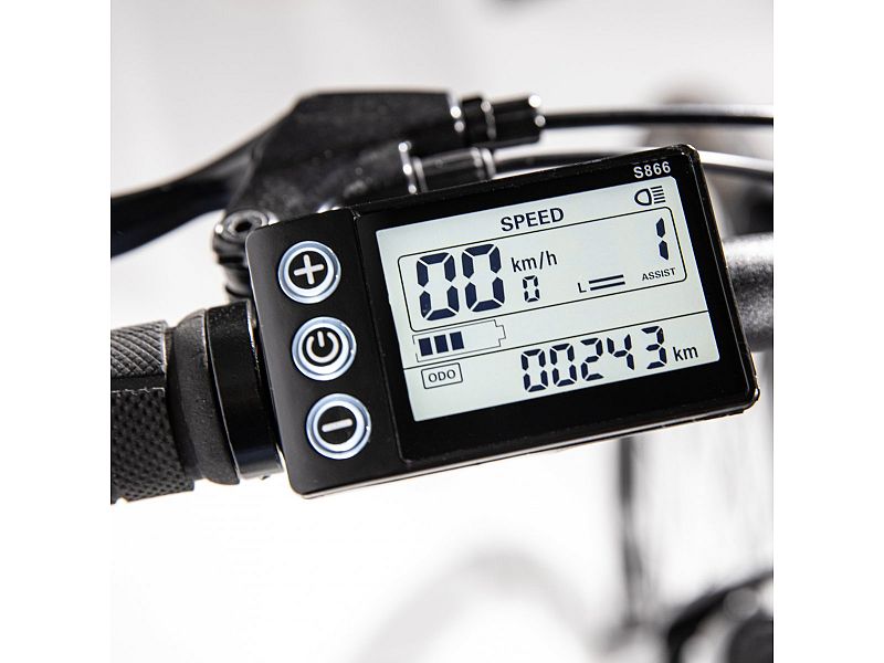 Bicicletta elettrica 36V 13Ah King EMG pedalata assistita autonomia 80Km