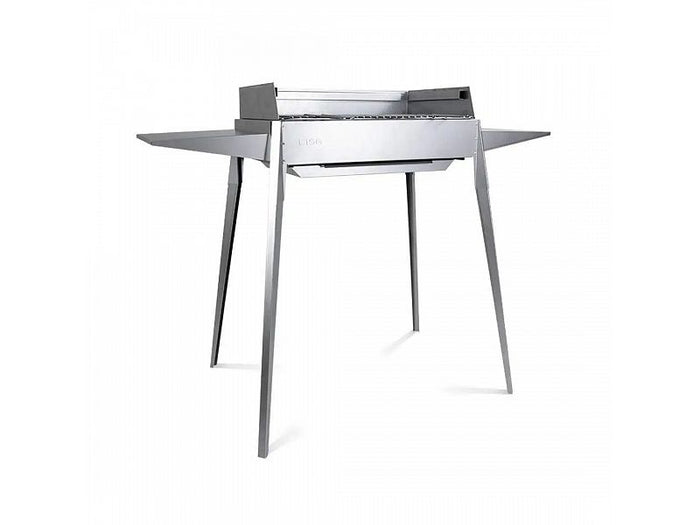 Barbecue a carbone Lisa Etna F portatile in ferro alluminato 60x40cm