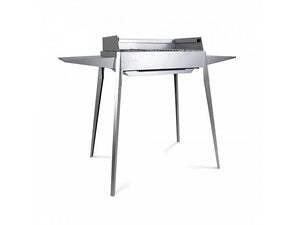 Barbecue a carbone Lisa Etna F portatile in ferro alluminato 60x40cm