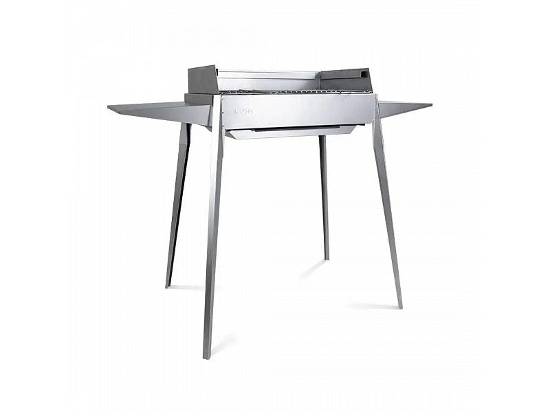 Barbecue a carbone Lisa Etna F portatile in ferro alluminato 60x40cm
