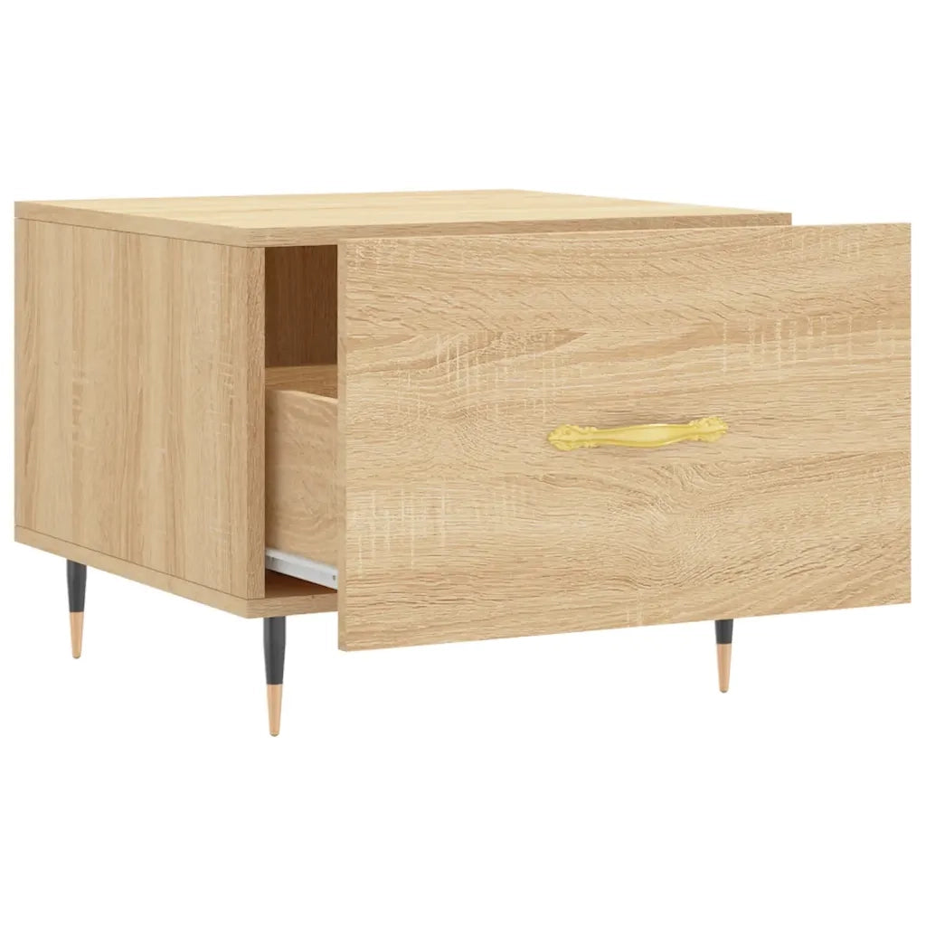 Tavolini Salotto 2pz Rovere Sonoma 50x50x40cm Legno Multistrato 829355