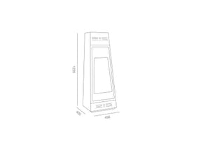 Camino da pavimento con porta a bioetanolo TecnoAir System Ruby Tokyo potenza 3Kw