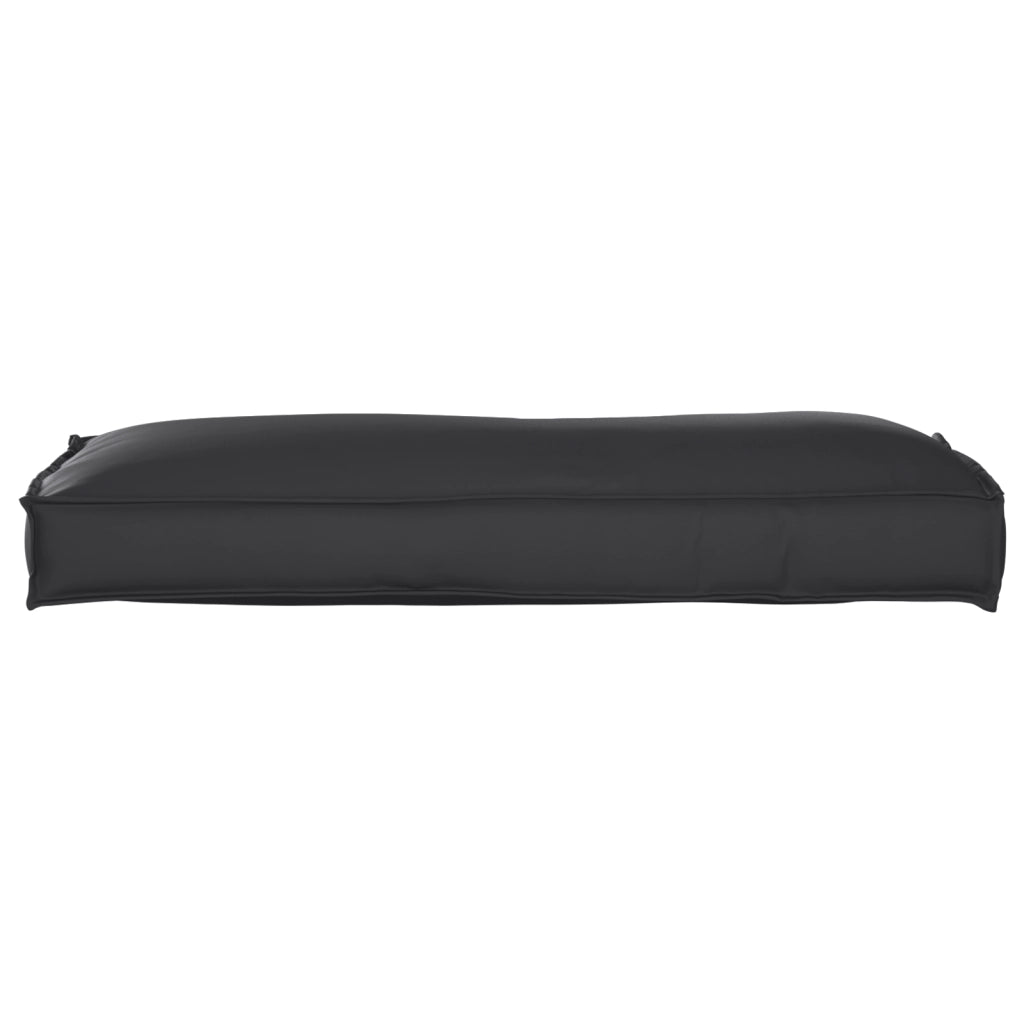 Cuscino per Schienale Pallet Nero 120x40x12 cm in Tessuto Oxford