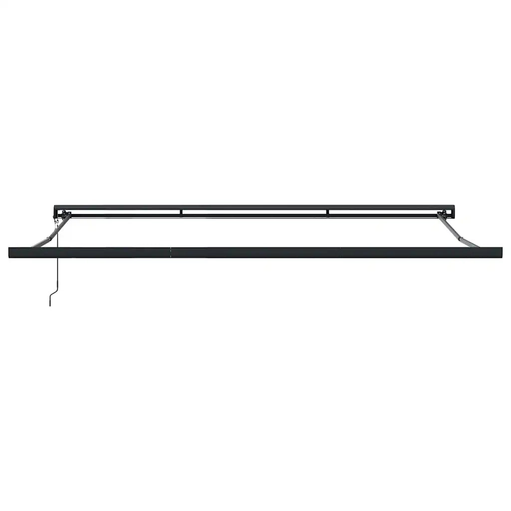 Tenda Retrattile Antracite e Bianca 5x3 m Tessuto e Alluminio