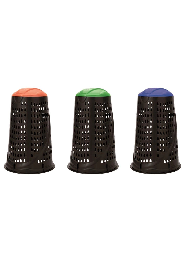 BAMA PATTUMIERA VARIO TRESPOLO PORTASACCO DA GIARDINO 110LT NERO-VERDE
