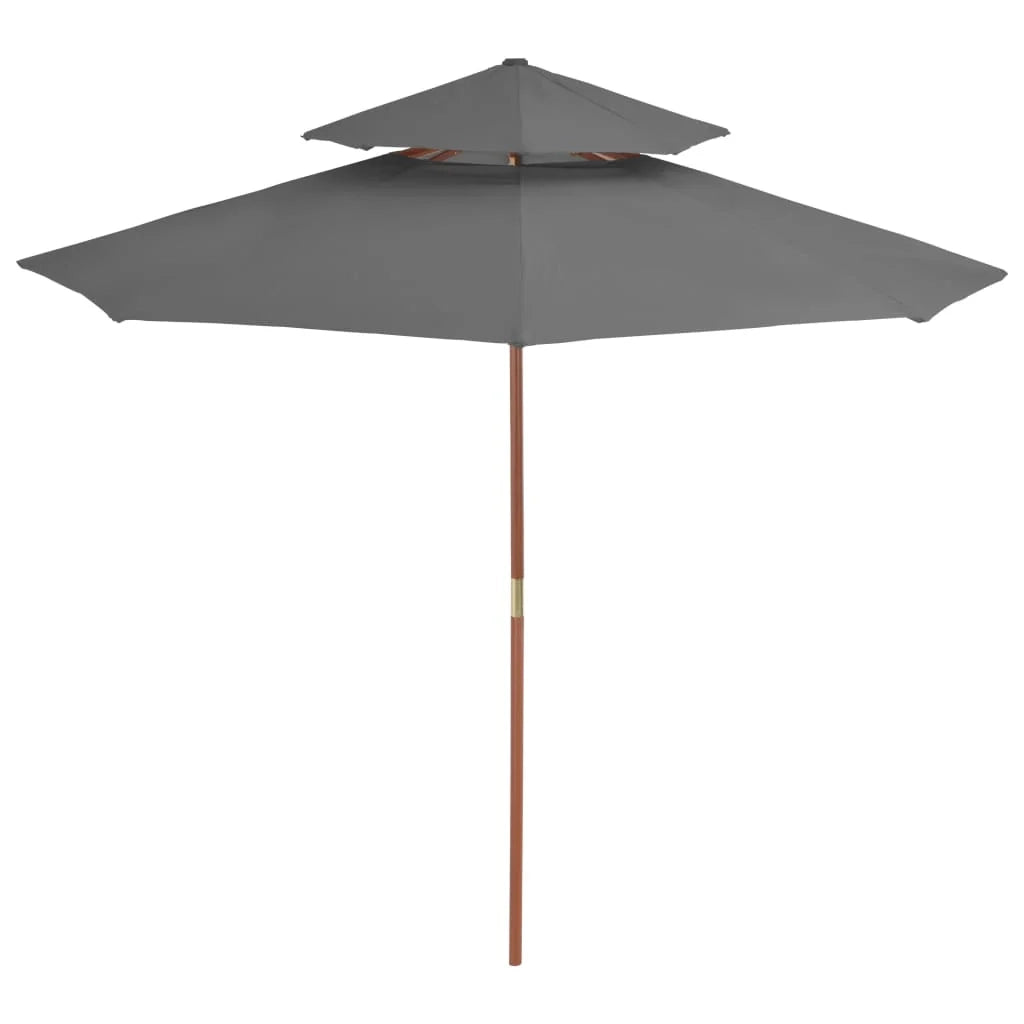 Ombrellone doppio con palo in legno 270 cm antracite 02_0008439