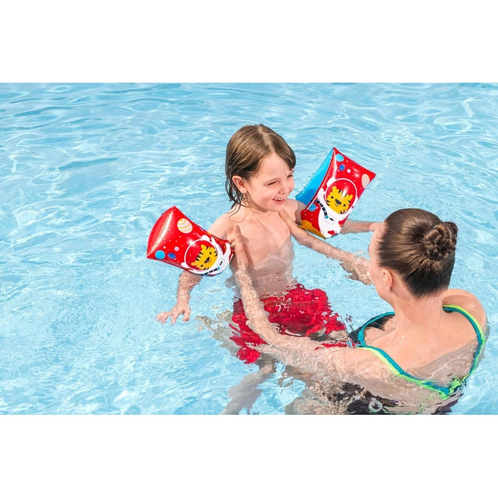 Trade Shop - Braccioli Gonfiabili Da Nuoto Astro Tiger Per Bambini Età 5-12 Anni 30 X 15 Cm 32102y -