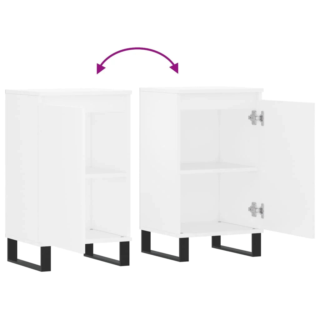 Buffet credenza cassettiera mobiletto mobile contenitore organizer per cucina soggiorno salotto 40 x 35 x 70 cm legno ingegnerizzato bianco 02_0030303