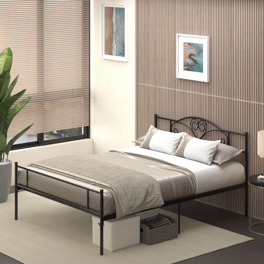 Letto Matrimoniale Contenitore ¨C Zephmum ¨C Nero 158x211x106 cm