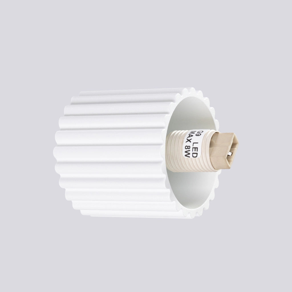 Applique Pure Lume SFERA bianca sfera vetro G9 IP44