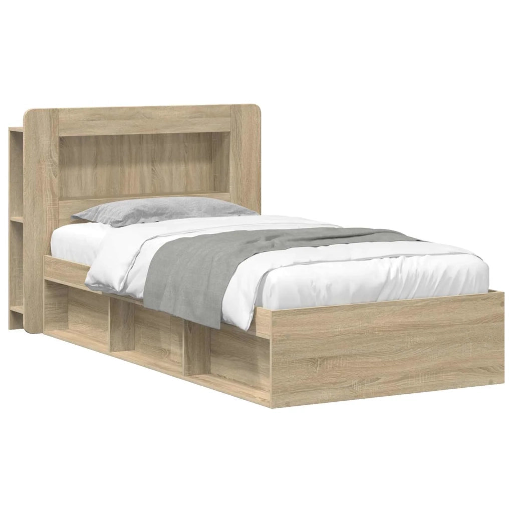 Telaio del letto con storage Rovere Sonoma 90 x 190 cm 3433444