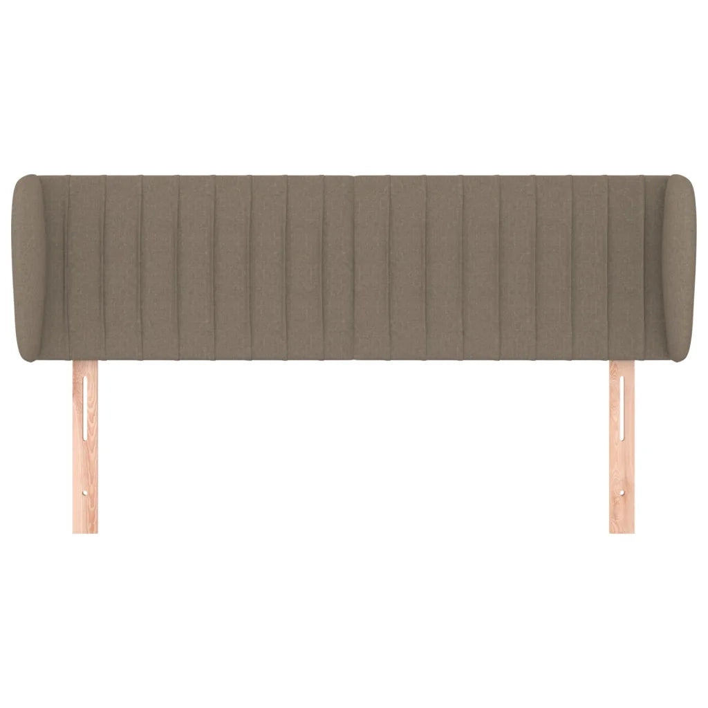 Testiera | Testata ad Orecchio Tortora 147x23x78/88 cm in Tessuto