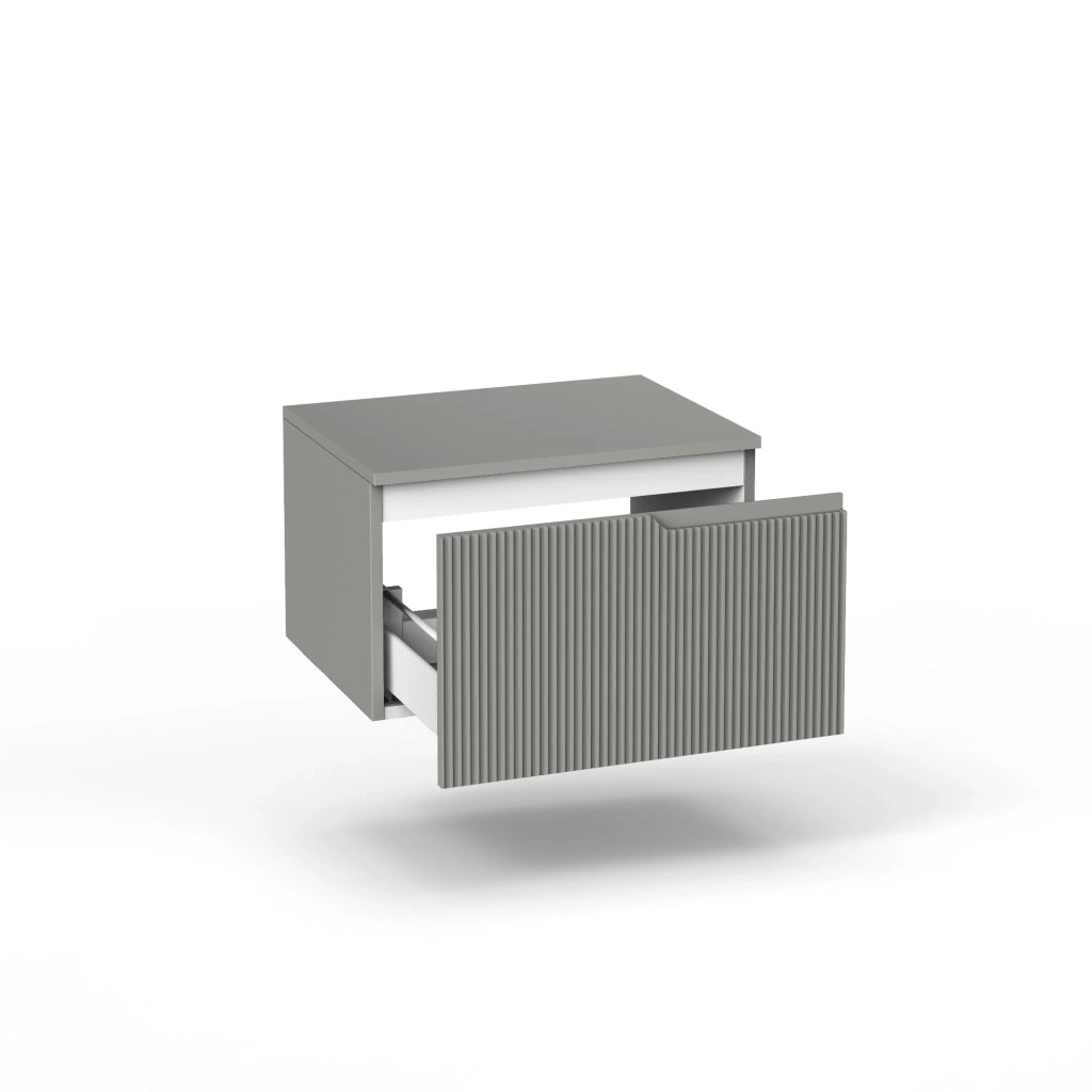 Base con top 1 cestone VENERE grigio opaco