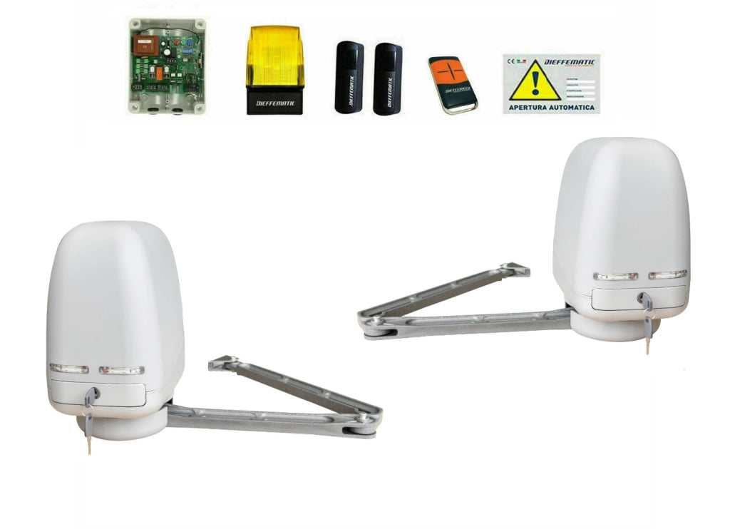 KIT ARTIC AUTOMAZIONE CANCELLO BATTENTI A BRACCI BRACCIO ARTICOLATI SNODATI 230V