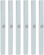 6 pezzi di pietra di abrasione 600 grit 150 mm x 12 mm x 6 mm pietra di silicato di carbonio rettangolare verde