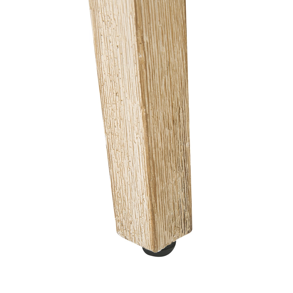 Sedie da pranzo da giardino per esterni Beige Vimini Struttura in acciaio polipropilene Gambe in legno Acacia Design moderno Set di 2