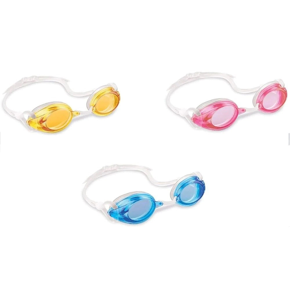 Trade Shop - Occhialini Sportivi Race Pro Bambini +8 Anni Piscina Mare Lago Vari Colori 55684 -